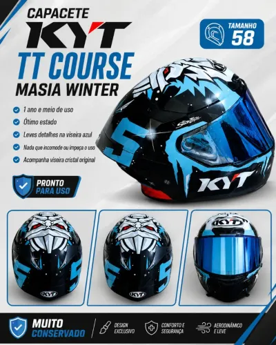 Capacete Kyt Tt Course Masia Winter