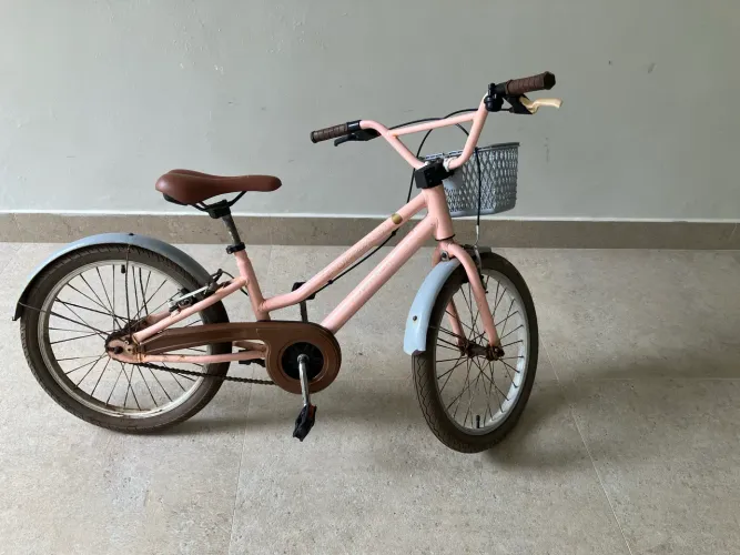 Bicicleta Passeio Infantil Nathor Mini Antonella Aro 20 Rosa