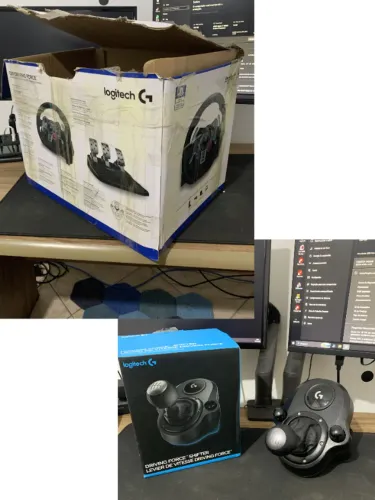 Volante Logitech G29 + Câmbio Driving Force Shifter | Excelente Estado