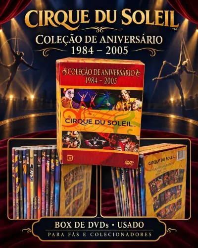 Box DVD Cirque du Soleil ? Coleção de Aniversário 1984-2005 usado