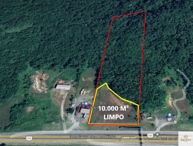 Terreno amplo na BR 101 em Pirabeiraba Rio Bonito Joinville