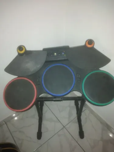 Bateria Xbox sem (cabo, baquetas, pedal). Funcionando!