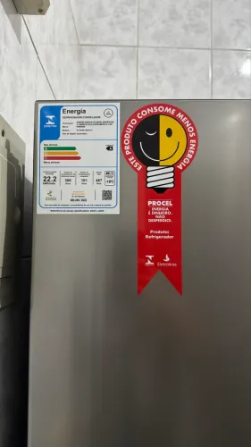 Geladeira Hisense Duplex Inox 467L Inverter Frost Free 110V