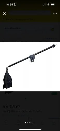 Braço articulado tripé iluminação 