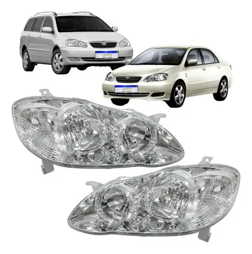 Par Farol Toyota Corolla Fielder 2003 2004 2005 2006 A 2008 Ambos Lados