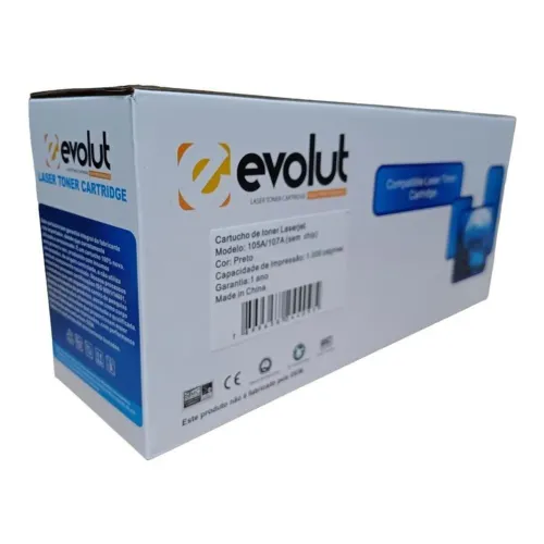 CARTUCHO de toner laserjet modelo 105A/107A com 1000 páginas