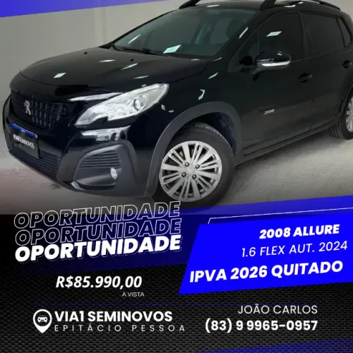 Peugeot 2008 Allure Pack 1.6 Flex 16V Aut. 2024