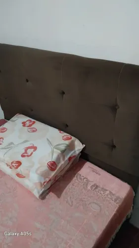 Cama box de Casal com Cabeceira Estofada