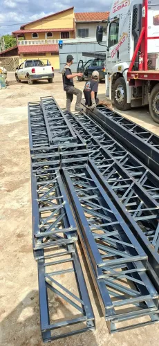 Treliças metálicas 3 e 4" 