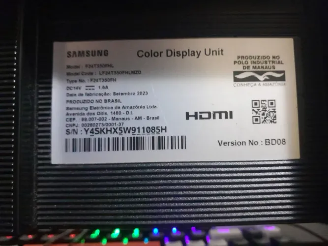 Monitor Samsung 25Polegadas 75Hz
