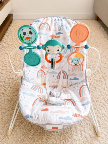 Cadeirinha de Descanso Fisher-Price com Móbile - Excelente Estado