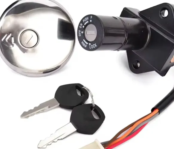 Chave Ignição + tampa do tanque Intruder 250 Suzuki