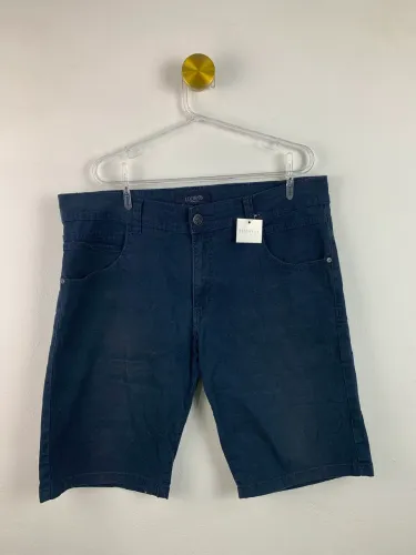 Bermuda jeans masculina azul 46