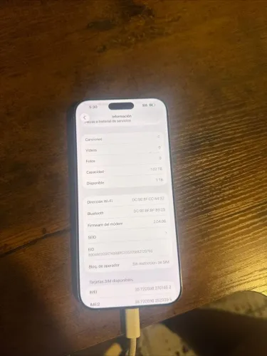 I Phone 16 Pro Max 1 tera