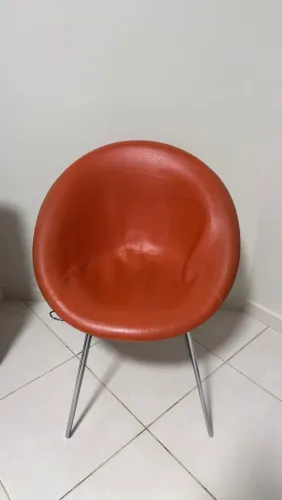Poltrona Concha Retrô Laranja
