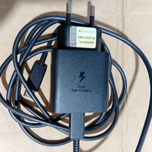 Carregador 45w super rápido original samsung
