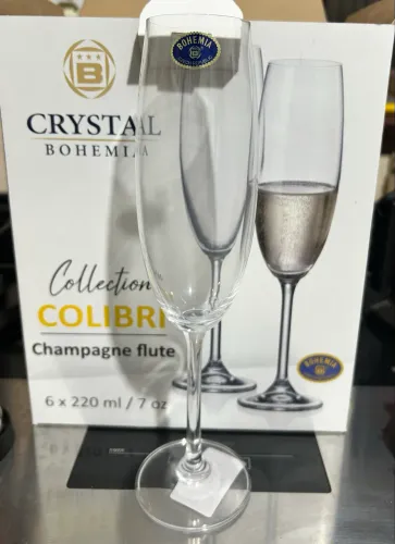 Jogo de taças de Cristal p/ Champanhe