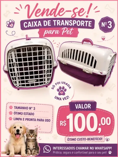 Caixa de transporte para pet