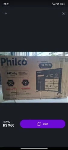 Vendo smart tv Philco 32 polegadas
