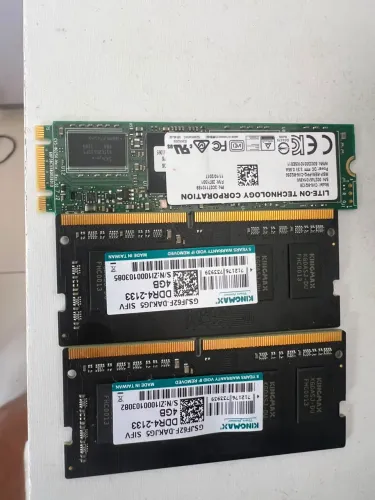 Kit memória ram DDR4 notebook + SSD 128gb Nvme