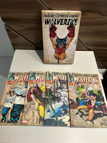Lote 4 HQs Coleção Historica Marvel Wolverine