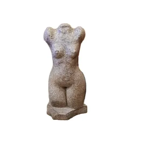 Escultura de busto ou torso feminino, provavelmente de pedra granito - 40 cm. Apeça possu