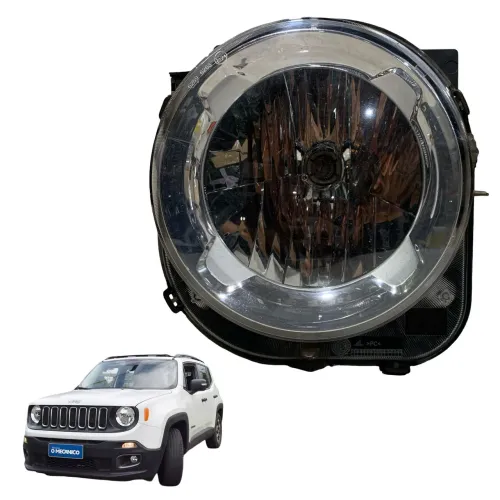 Farol Esquerdo FoCo Simples Jeep Renegade 2015 A 2021