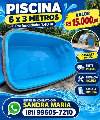 Piscina com instalação