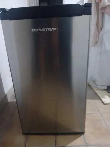 Frigobar Brastemp 120 inox ótimo entrego Grátis local