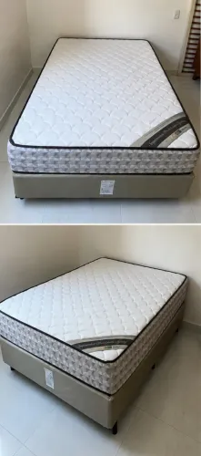 Colchão Ortobom de casal completo com base