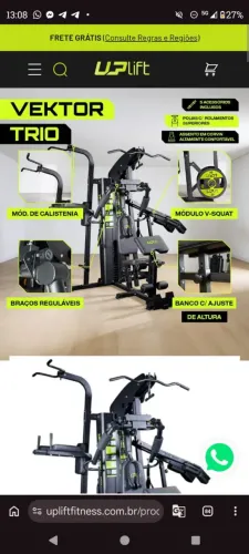 Equipamento para academia