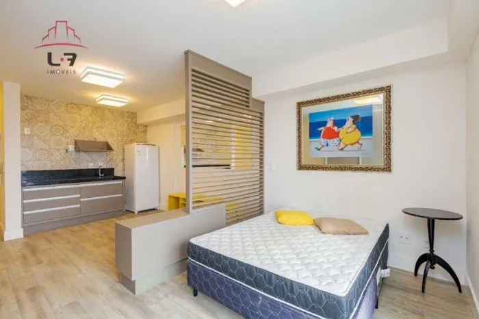 Studio com 1 quarto para alugar, 33 m² por R$ 2.200/mês - Centro - Curitiba/PR