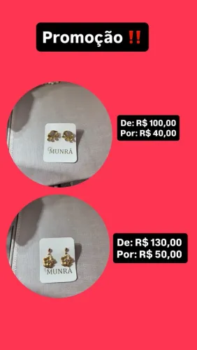 Brincos, ouro e prata