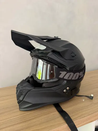Kit Motocross Completo: Capacete + Colete + Bota + Óculos