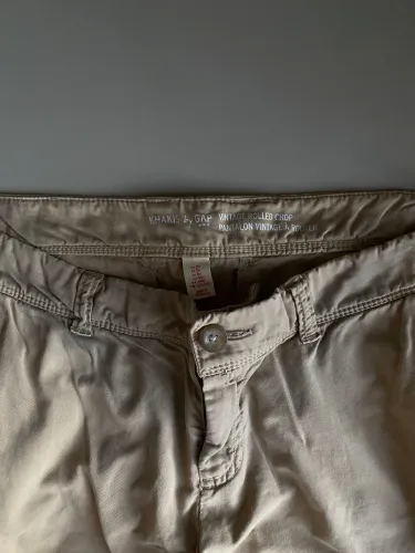 Calça GAP importada Sarja Cigarrete Nude caramelo Tam 40 - Excelente Estado