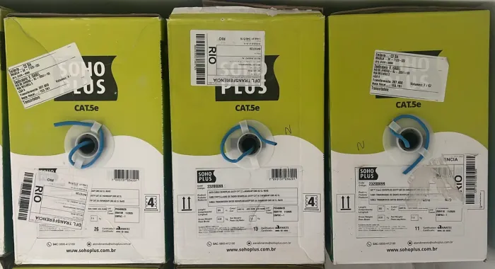 VENDO 3 CAIXAS DE CABO CAT5 FURUKAWA SOHO PLUS 305m