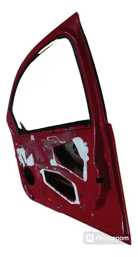 Porta Dianteira Direita Ford Fiesta Hatch 2013 A 2016 Dianteira Vermelho