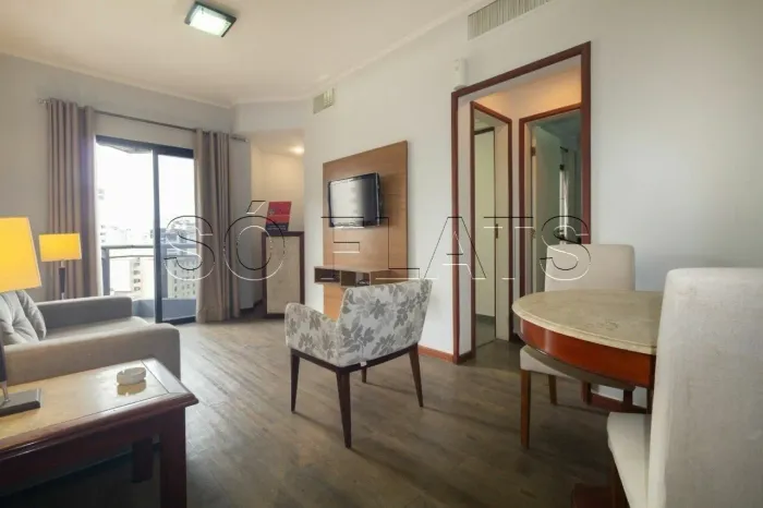 Flat disponível para locação contendo 1 dorm próximo do Shopping Center 3 nos Jardins.