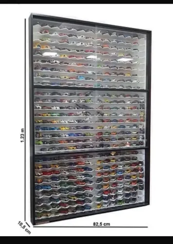 Expositor para miniaturas hot wheels 1/64