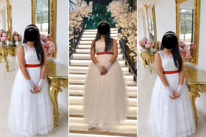 Vestido de dama completo