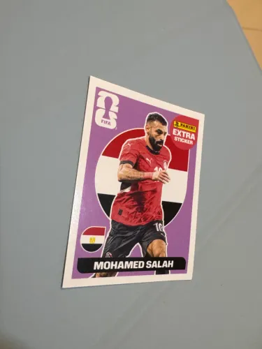 Figurinha Extra Sticker Legend Roxa de Mohamed Salah