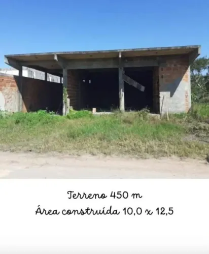 Terreno 460m² + construção iniciada 125m²