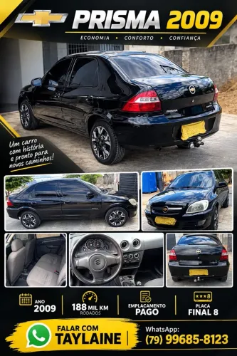 Chevrolet Prisma Sed. Maxx/ LT 1.4 8V Econof. 4P 2009