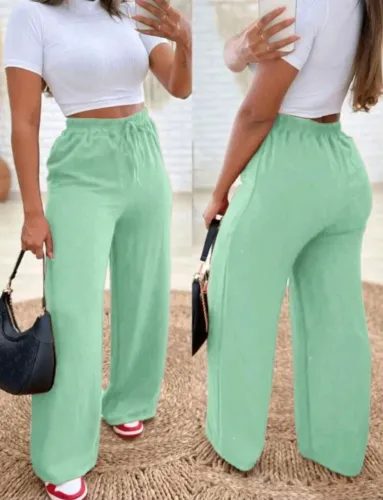 Calça pantalona Tamanho P