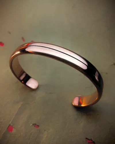 Pulseira de cobre puro Convexa