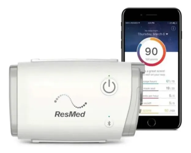 CPAP Resmed Airmini + setup para máscara N20 e F20 + humidx