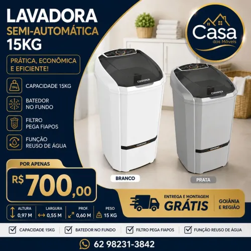 Lavadora tanquinho Colomaq 15kg