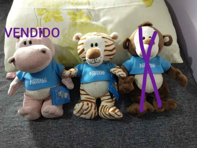 Pelúcias Colecionáveis Nestlé NOVOS 