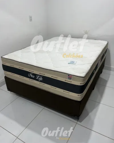 Cama box molas ensacadas casal