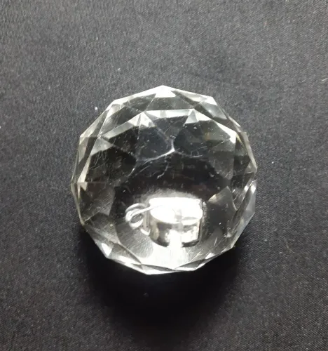 Bola de cristal lapidado para lustre de cristal e bronze 